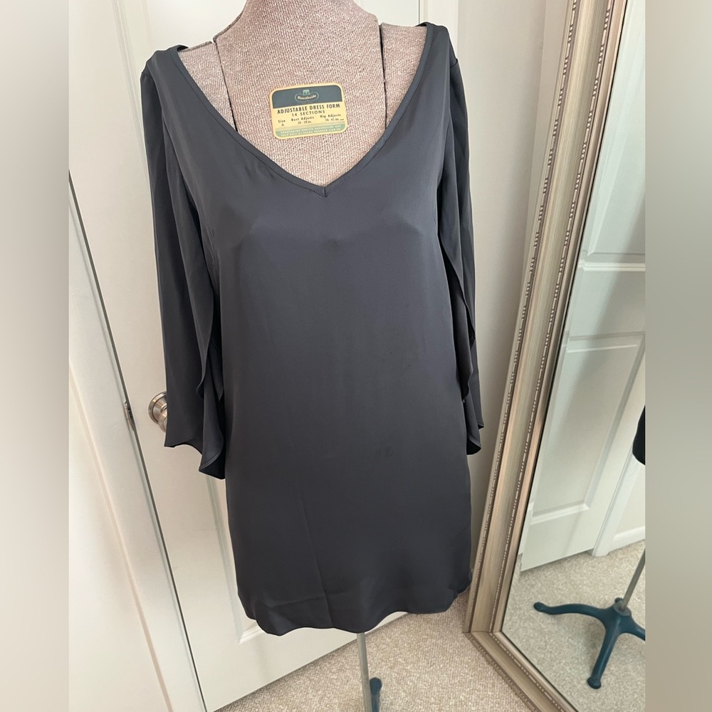 New With Tags Milly Gray Long Sleeve Dress